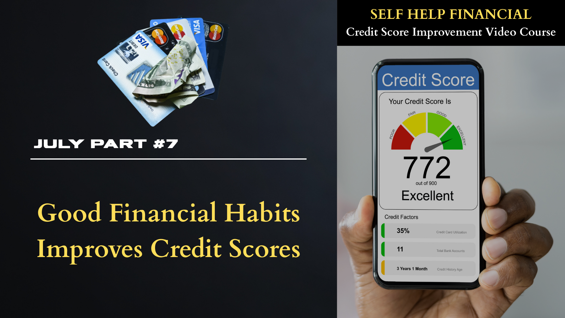 Good Financial Habits Improves Credit Scores